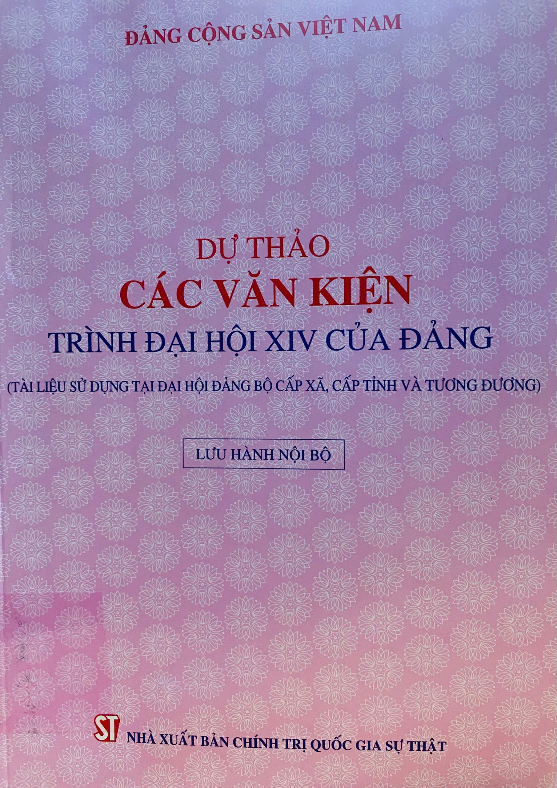 Dự thảo các văn kiện trình Đại hội XIV của Đảng