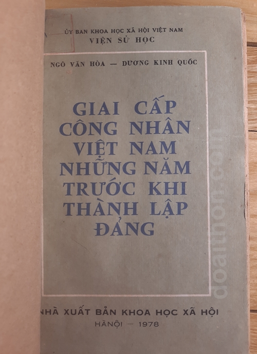 Giai cấp công nhân Việt Nam những năm trước khi thành lập Đảng