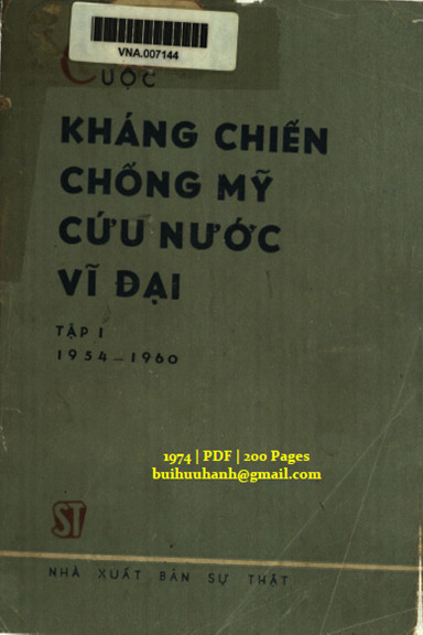 Cuộc kháng chiến chống Mỹ, cứu nước vĩ đại - Tập 1 (1954 - 1960)