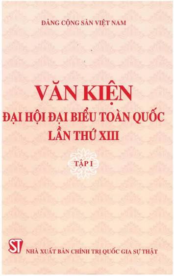 Văn kiện Đại hội đại biểu toàn quốc lần thứ XIII