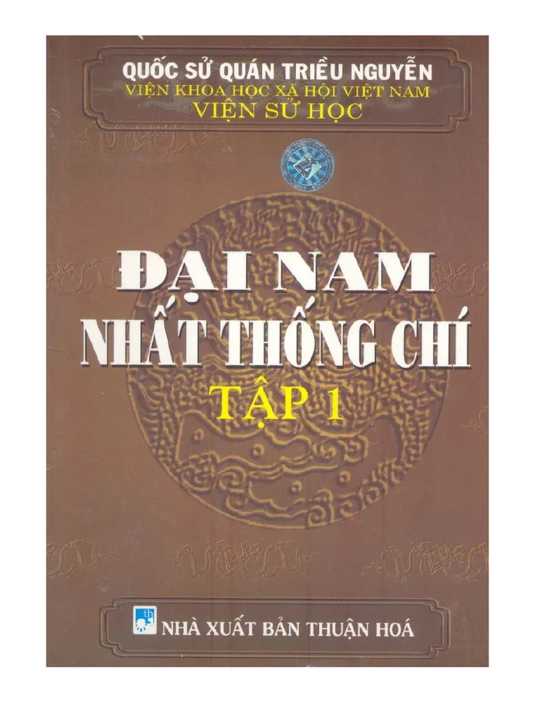 Đại Nam nhất thống chí - Tập 1