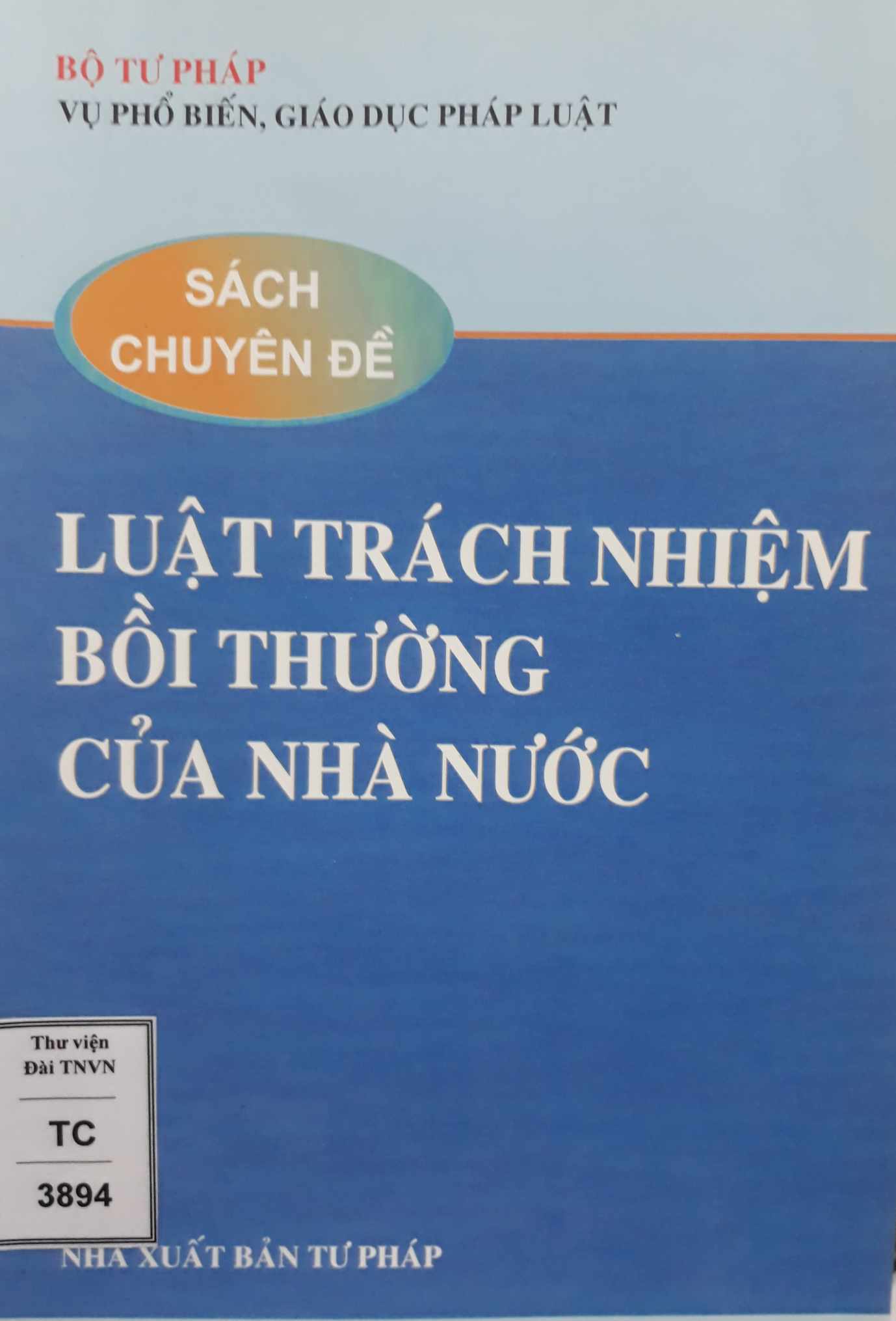 Luật trách nhiệm bồi thường của nhà nước